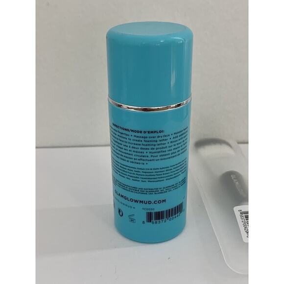 GLAMGLOW Thirstycleanse Mud to Foam Cleanser 1oz 30ml Travel Sz Mask Brush NEW - Picture 5 of 6